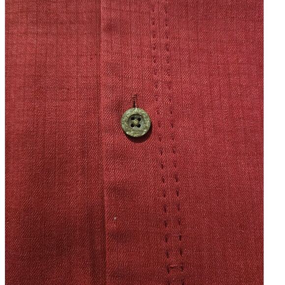 Men's Tommy Bahama Island Zone SS Size Medium Watermelon Color Logo Button Up - Picture 10 of 10